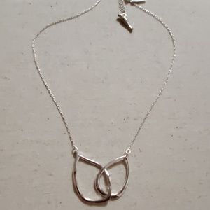 Interlocking Double Teardrop Necklace
